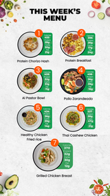 Weekly 8 Meal Plan (15% Off Applied)